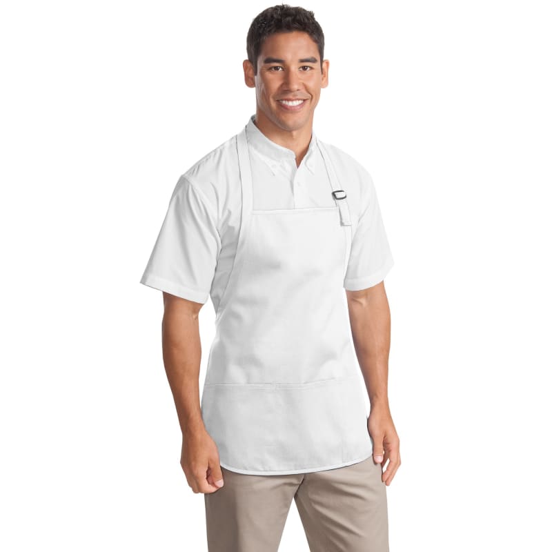 Port Authority Medium-Length Apron With Pouch Pockets. 8