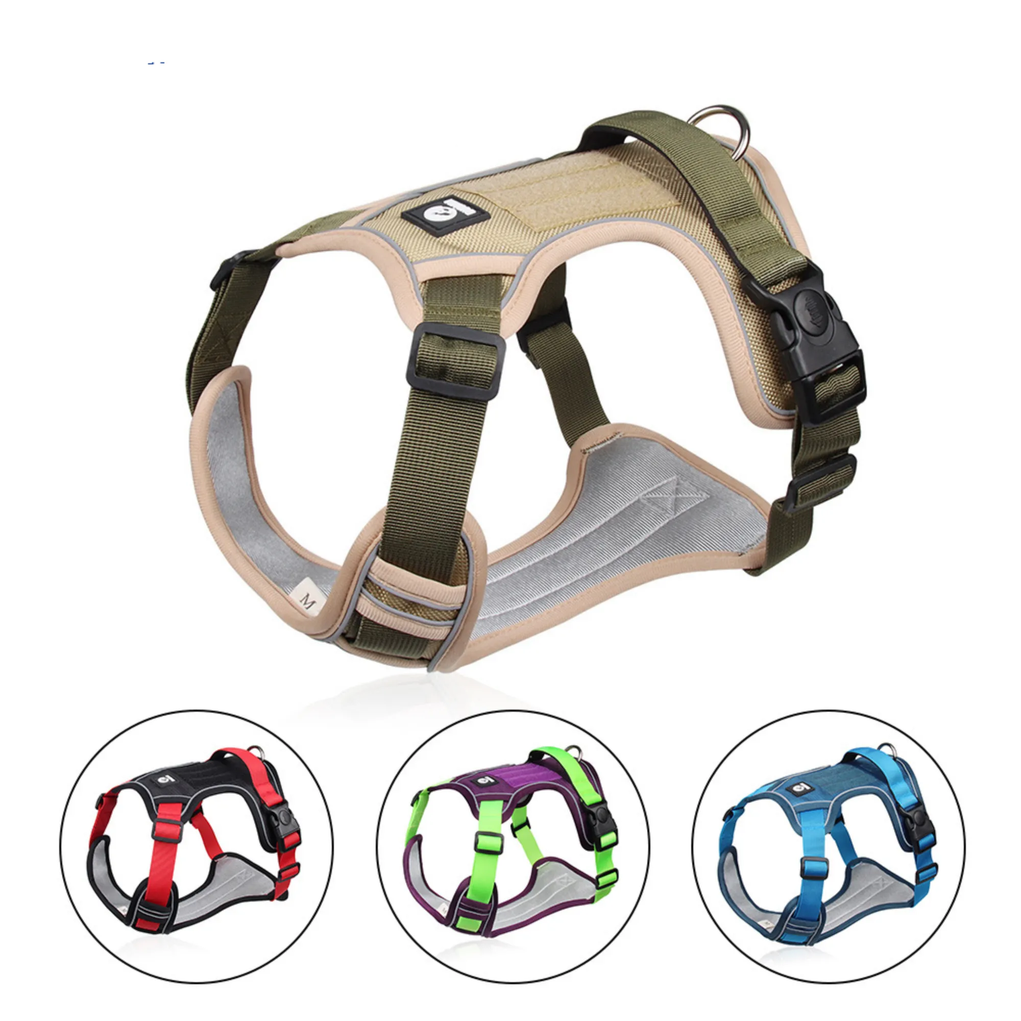 Vest-Style Large Dog Harness Without Leash 3