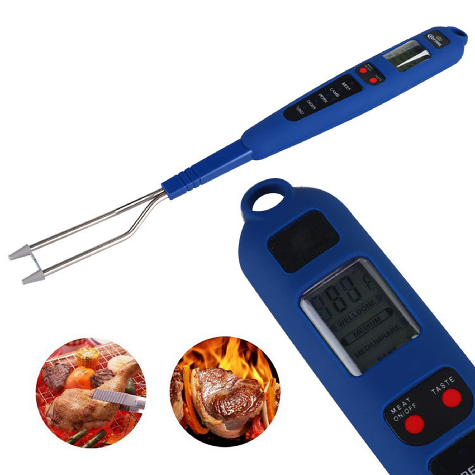 Outdoor BBQ Fork Electronic Digital Thermometer 3
