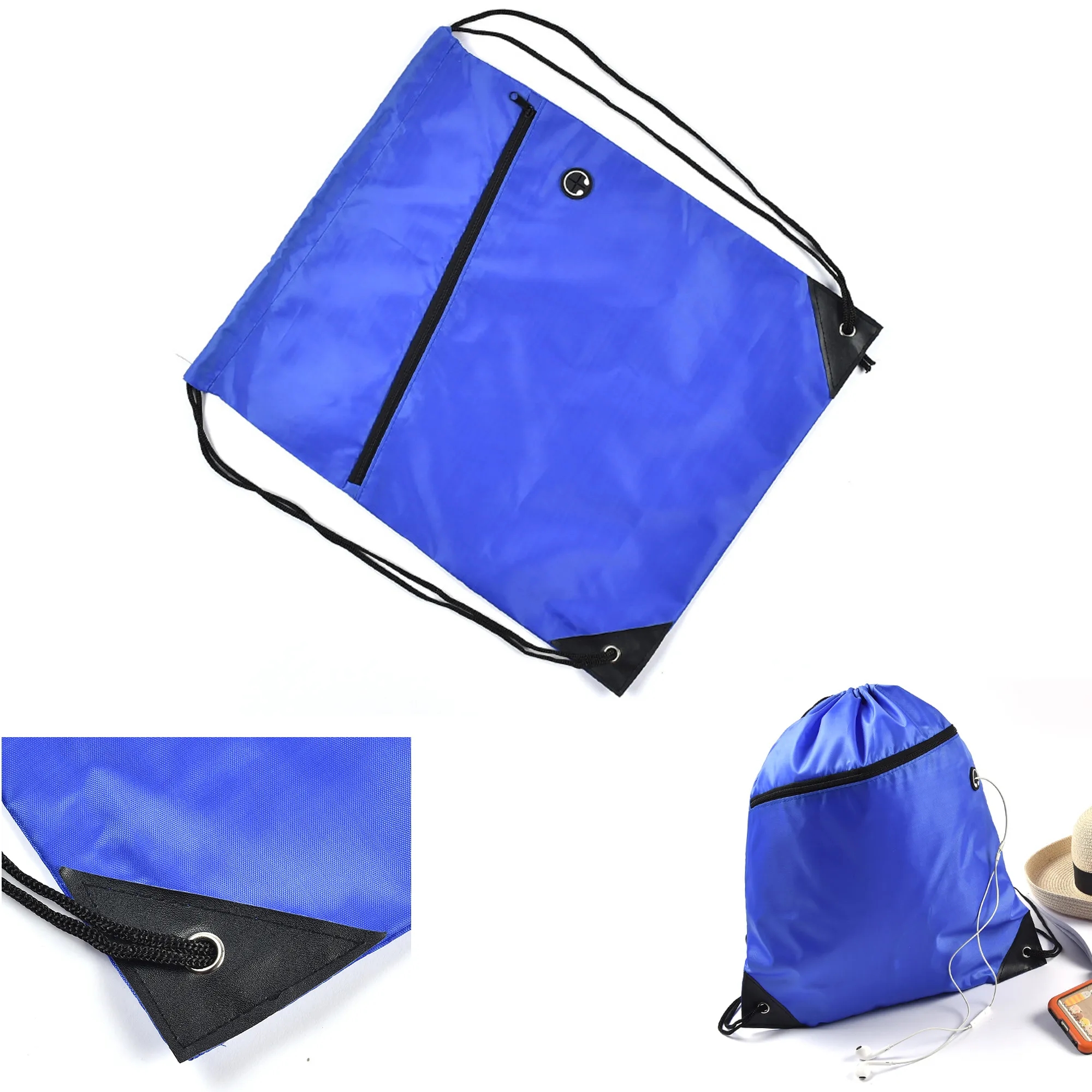 Custom Zippered Sling Bag W/Grommet 3