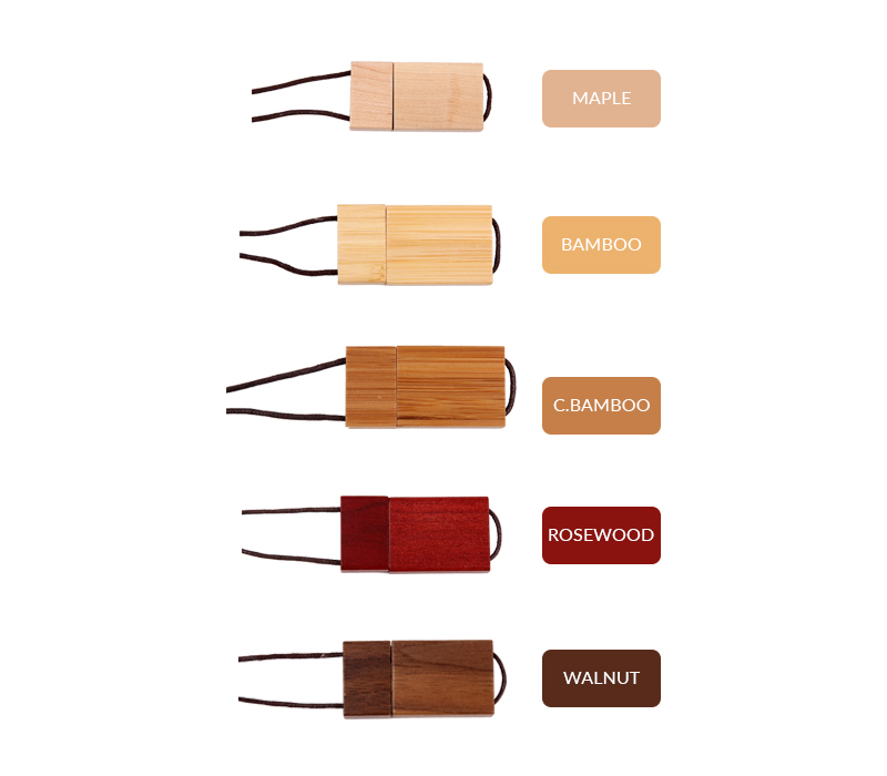 2GB Rectangular Shaped and Wooden USB 2.0Flash Drive. 7