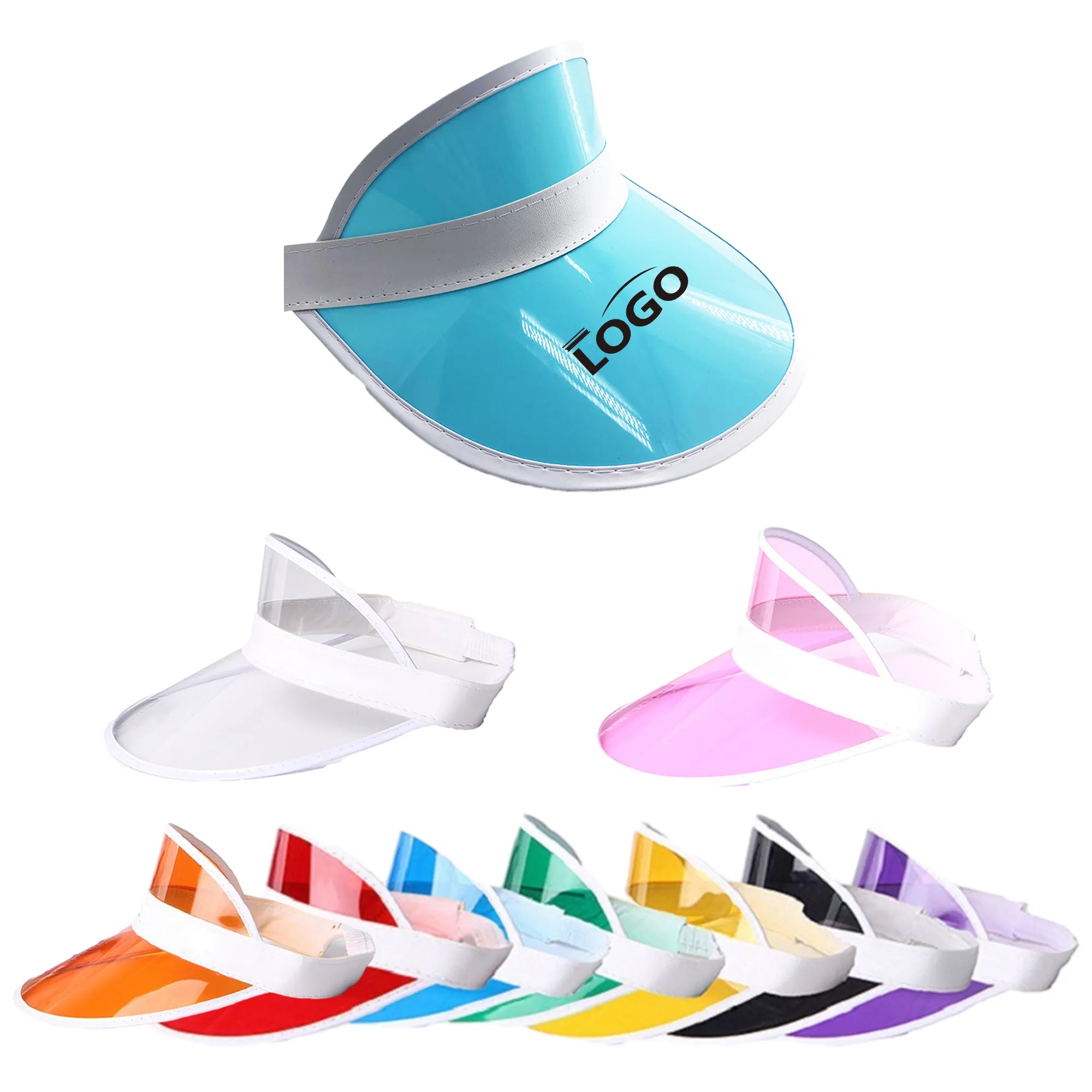 Outdoor PVC UV Protective Empty Sun Hat MOQ 100PCS 2