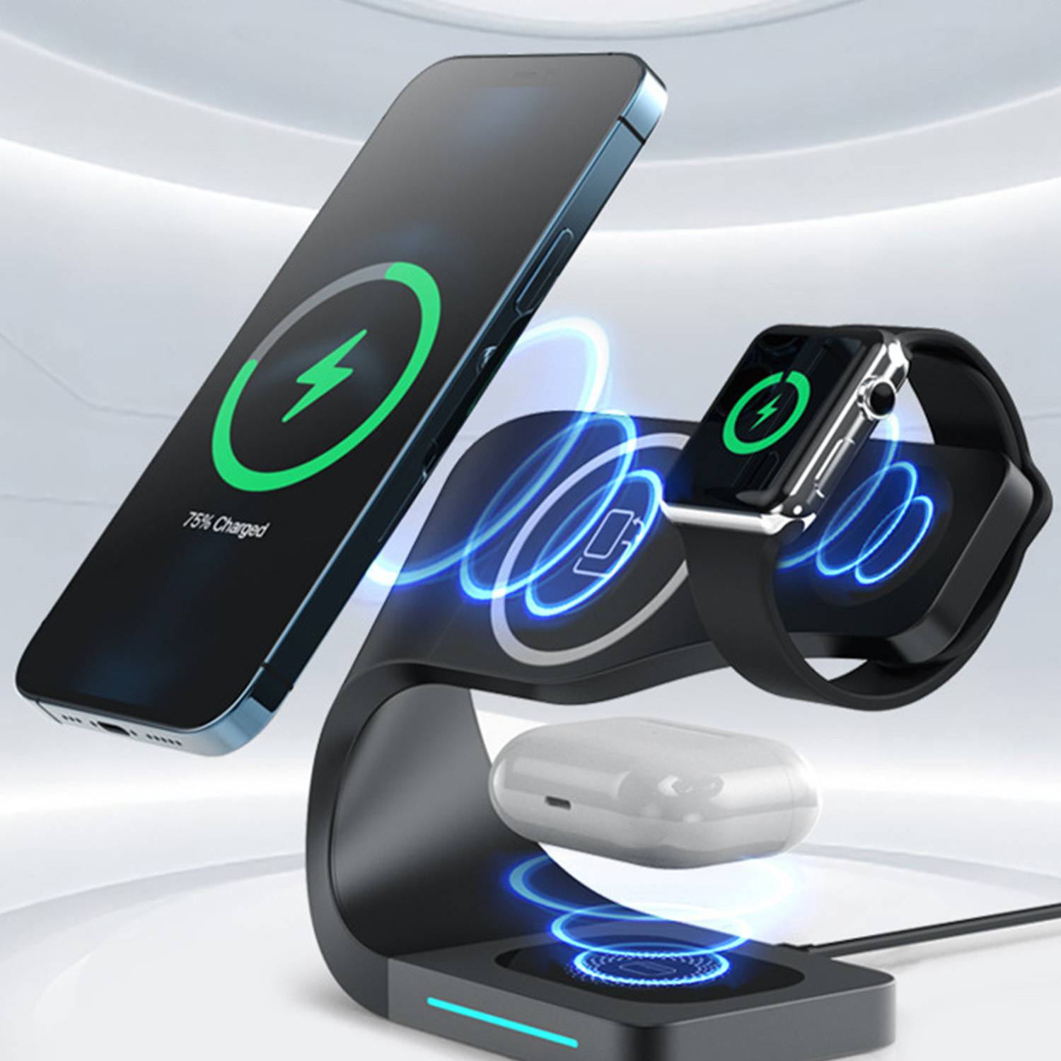 3-in-1 magnetic wireless mobile phone charger 3