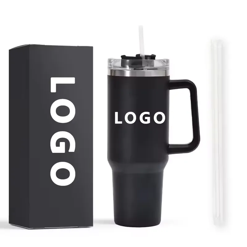 40 oz Reusable Car Straw Thermos Cup 3