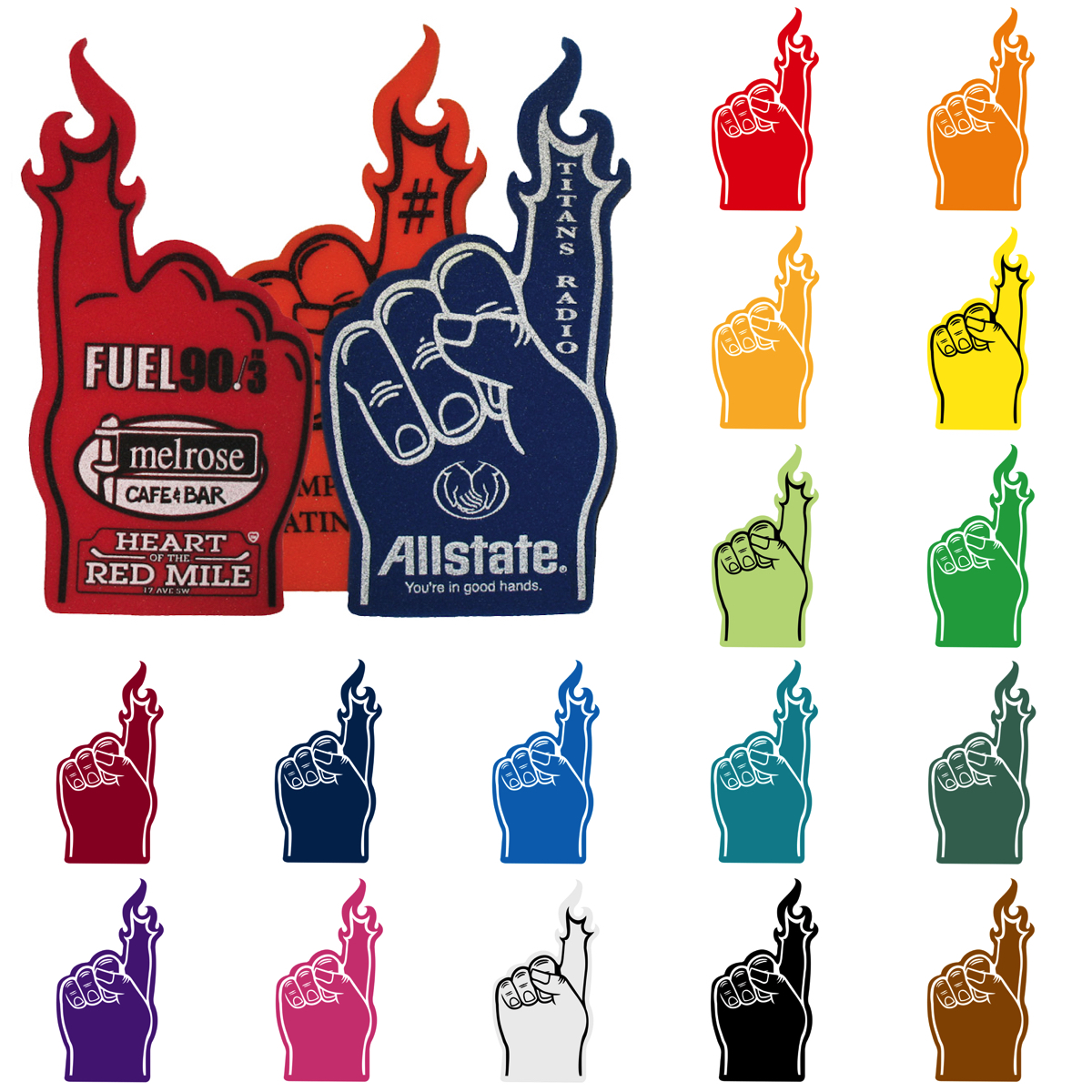 Foam Flame Finger 18" 4