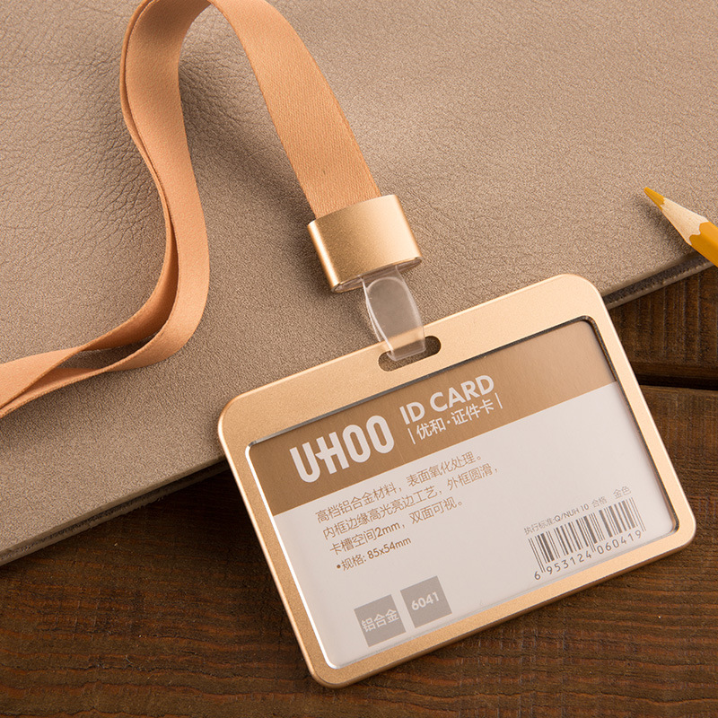 Metal ID Card Badge Holder with Lanyard 4