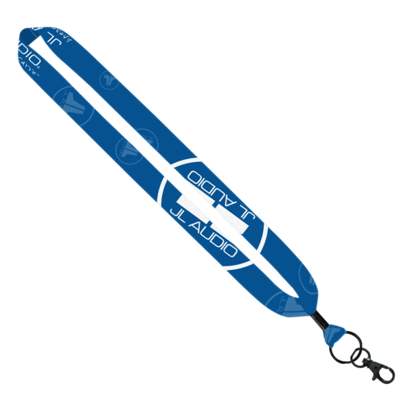 1" Dye-Sublimated Lanyard with Metal Crimp & Metal Split-Ring 25