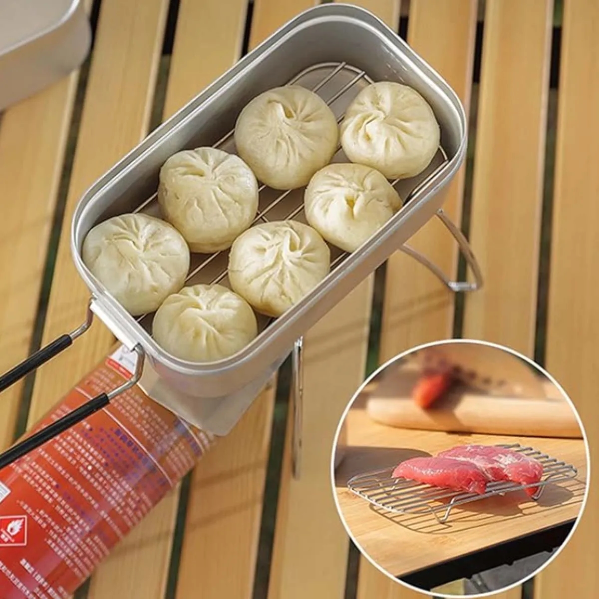 Outdoor Insulated Lunch Box With Handles 3