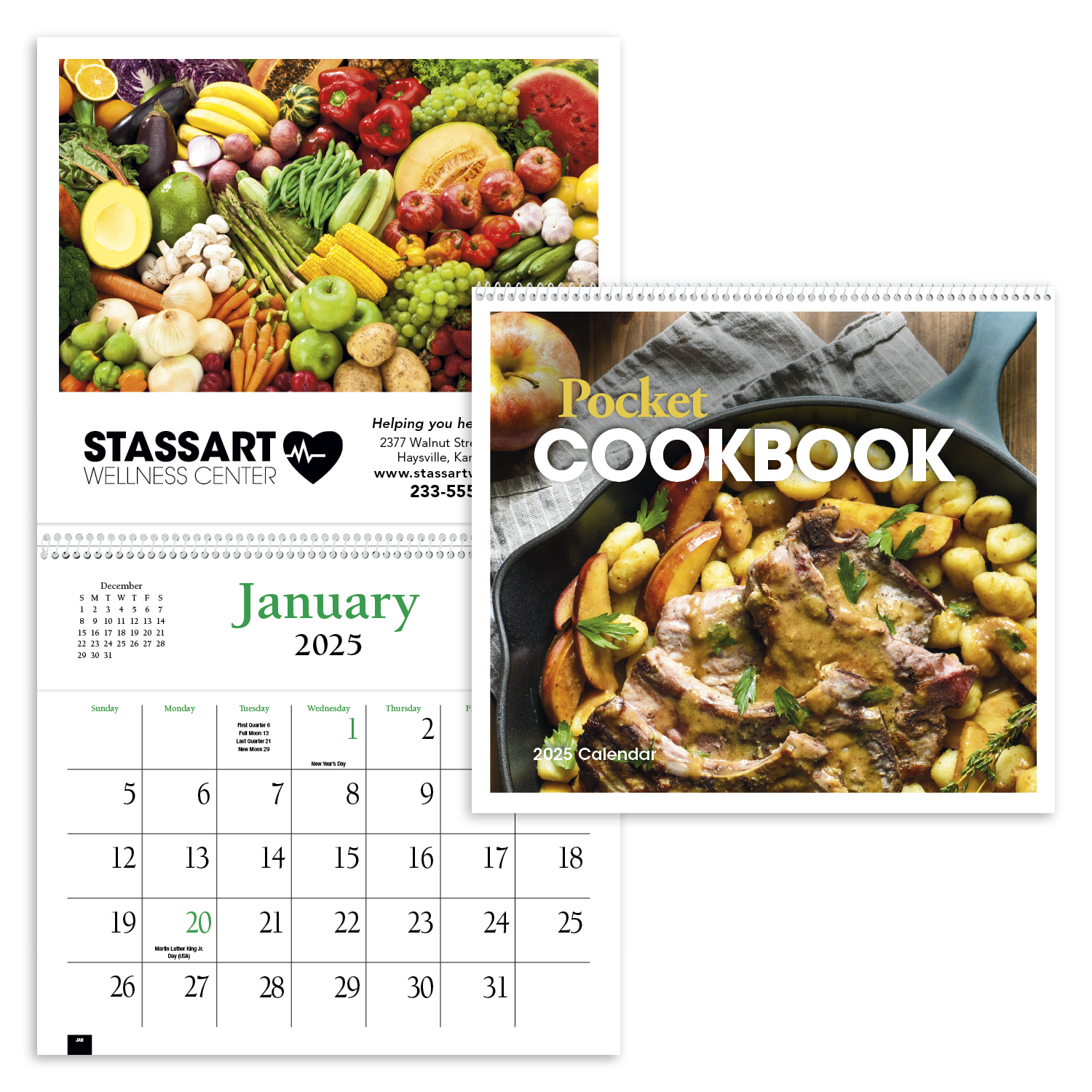 HotLine® Products Pocket Cookbook Calendar 45
