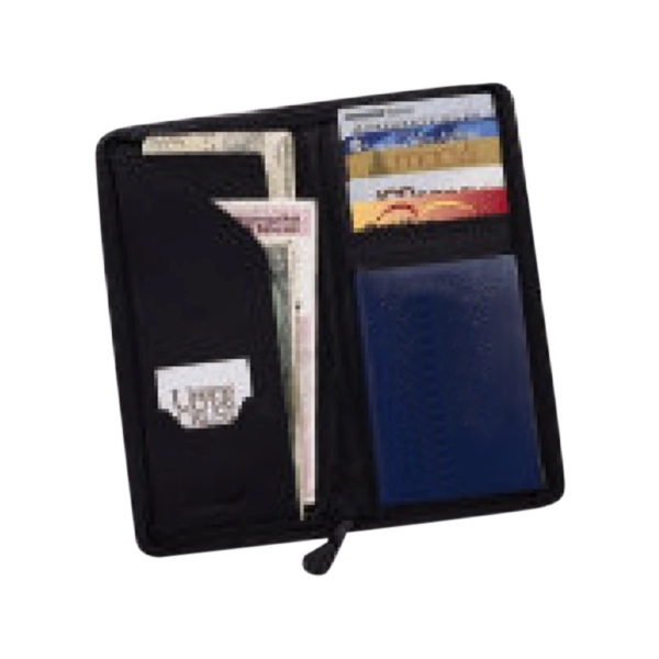 Zippered Leather Travel wallet 1