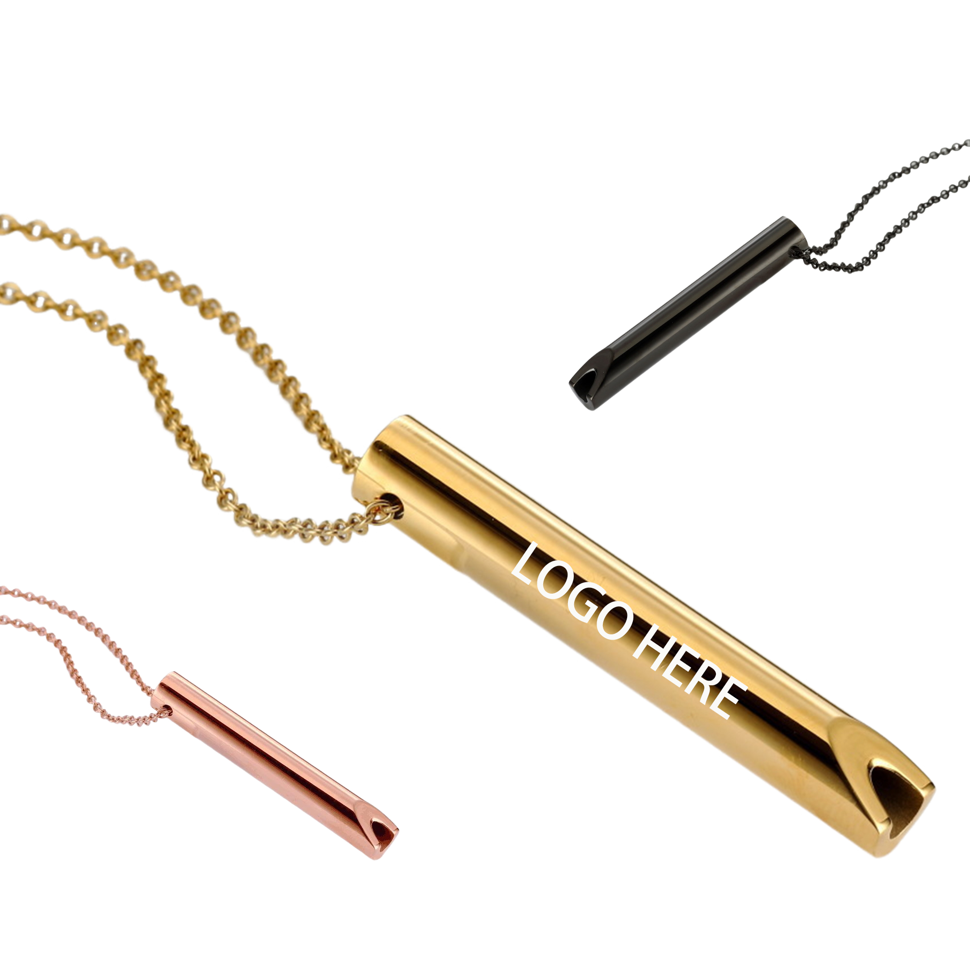 Stainless Steel Whistle Pendant 2