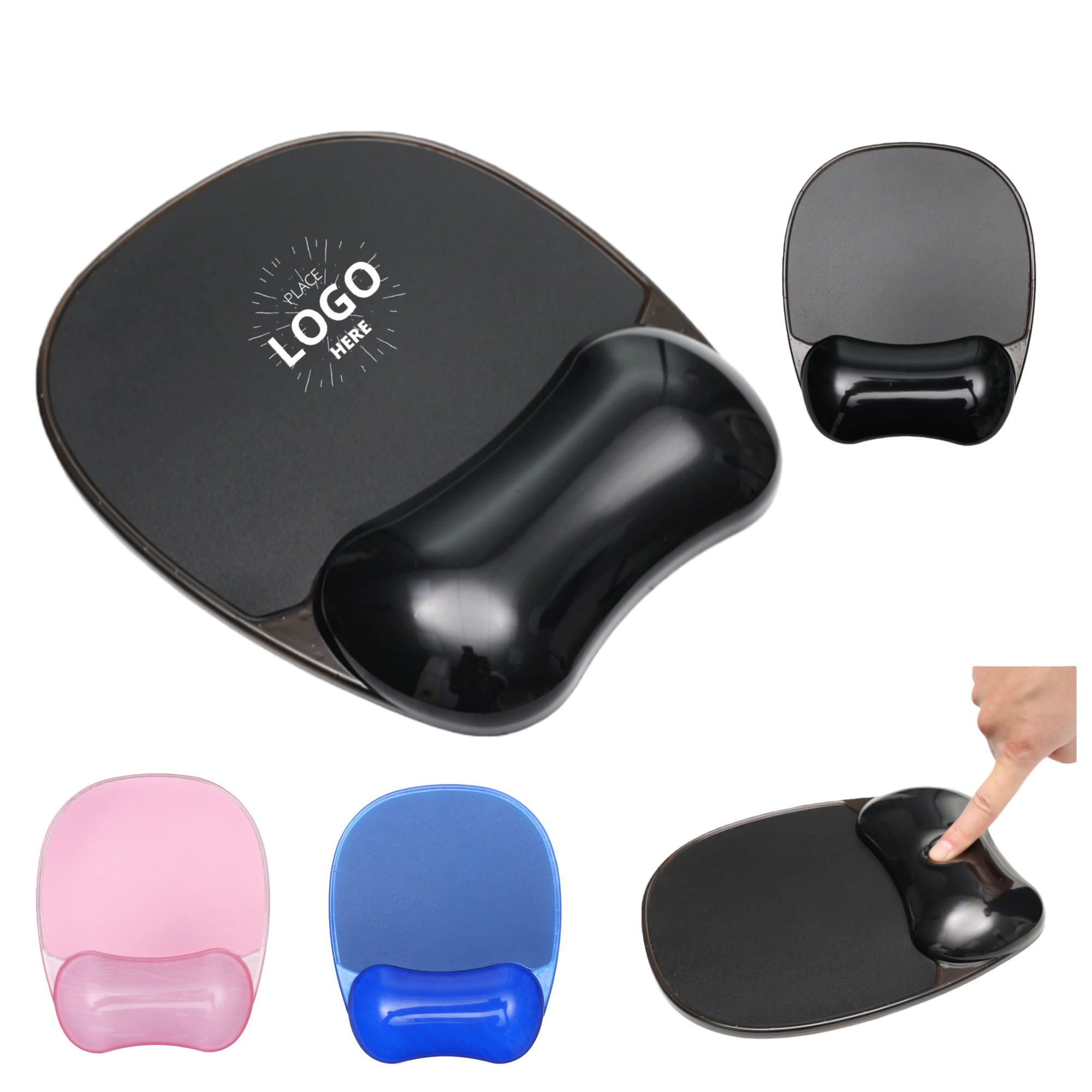 Custom Full Color Silicone Wrist Rest Mouse Pad 2