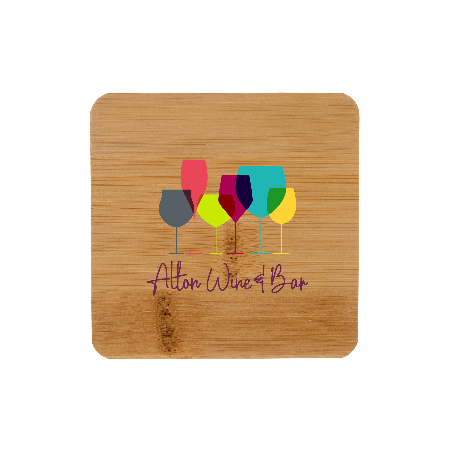 Brandon Single Bamboo Coaster 4