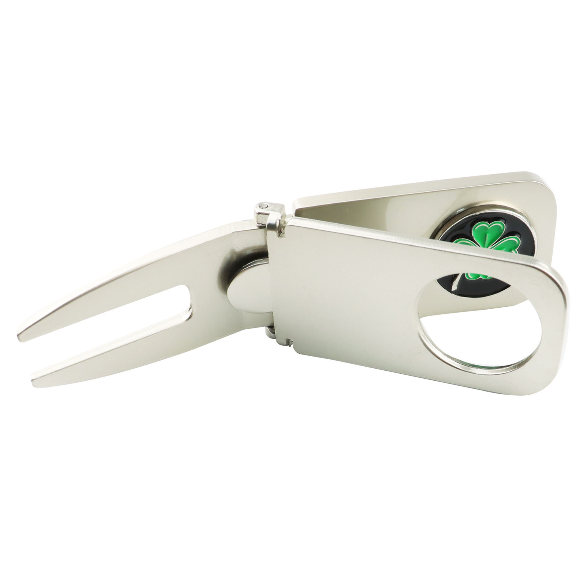 Zinc Alloy Golf Divot Tool Cigar Holder with Ball Marker 2