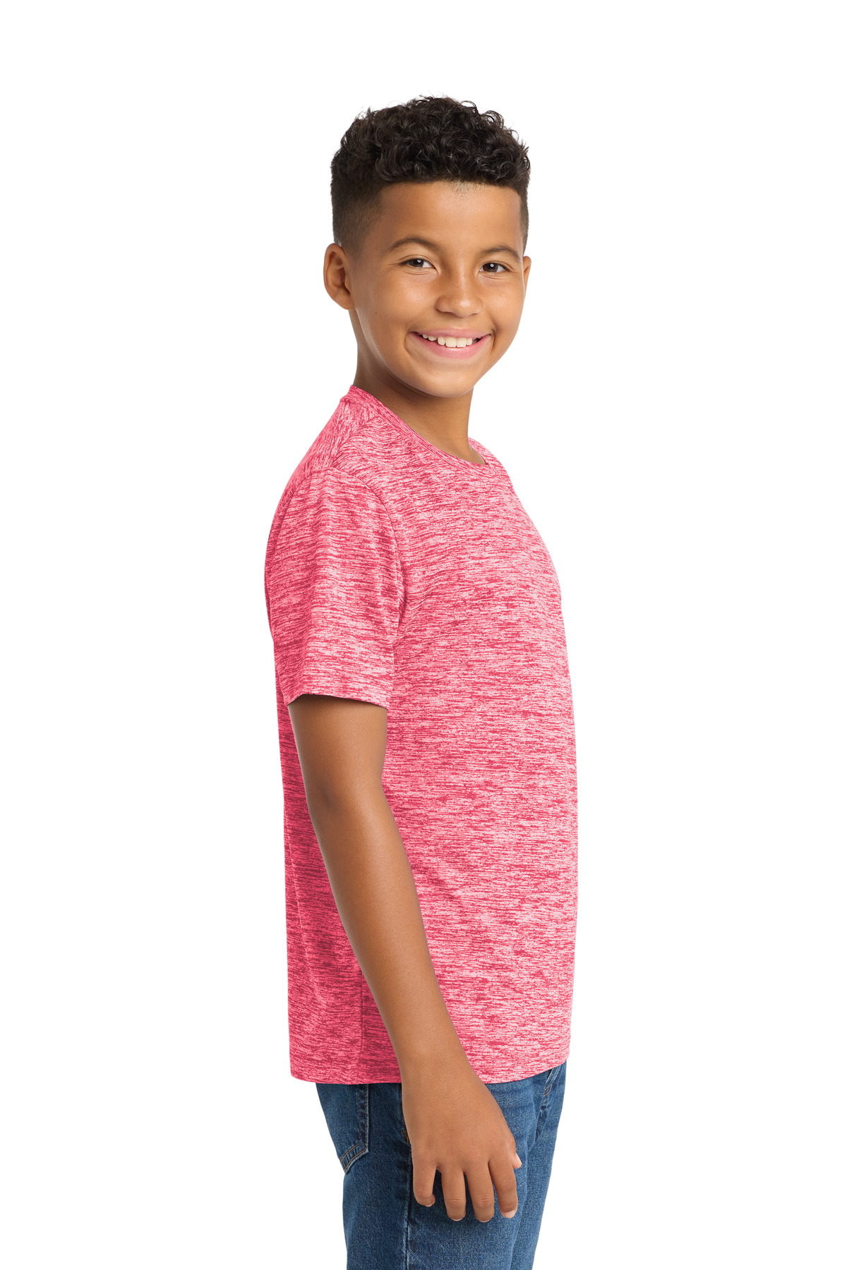 Sport-Tek Youth PosiCharge Electric Heather Tee. YST390 50