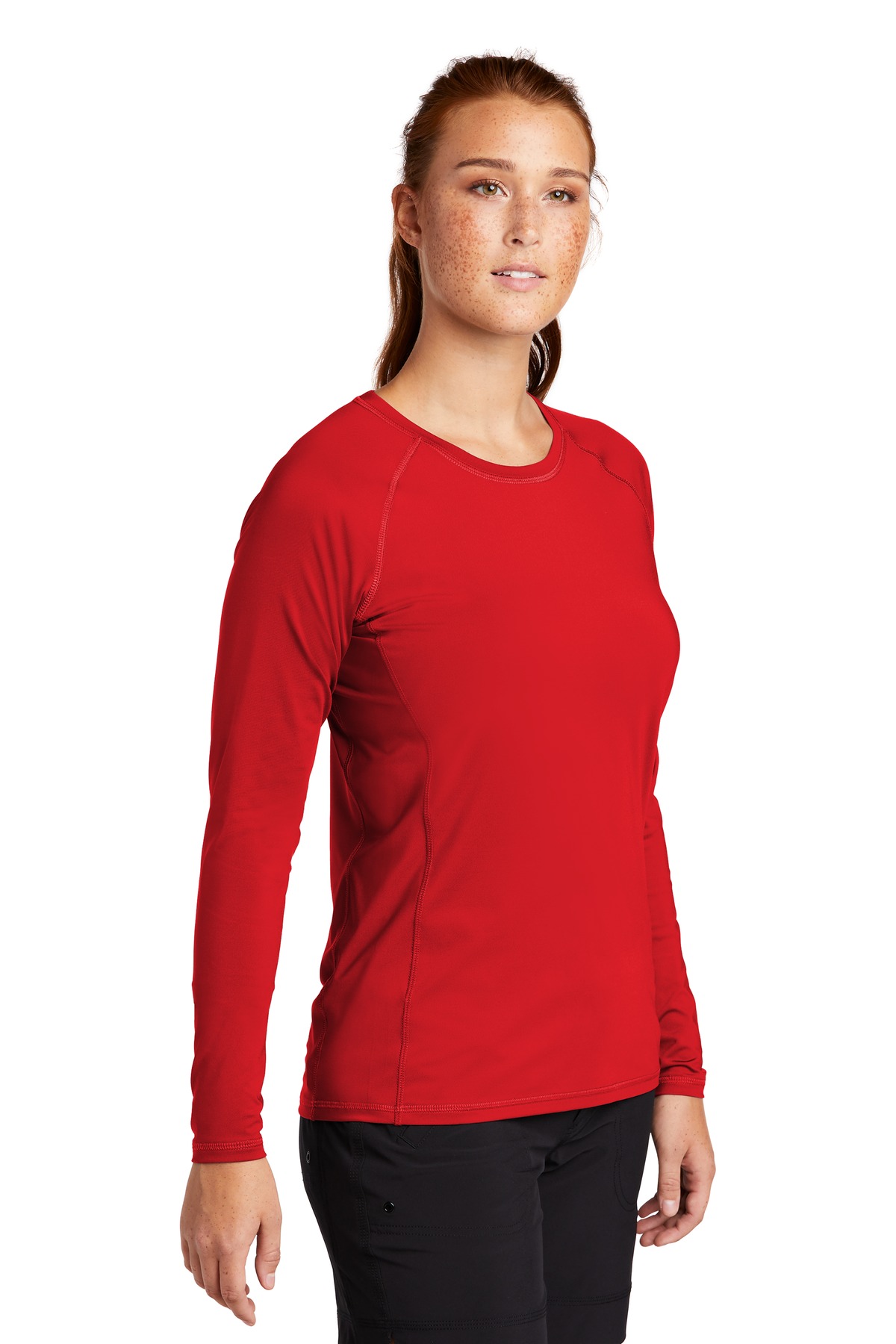 Sport-Tek Women's Long Sleeve Rashguard Tee. LST470LS 8