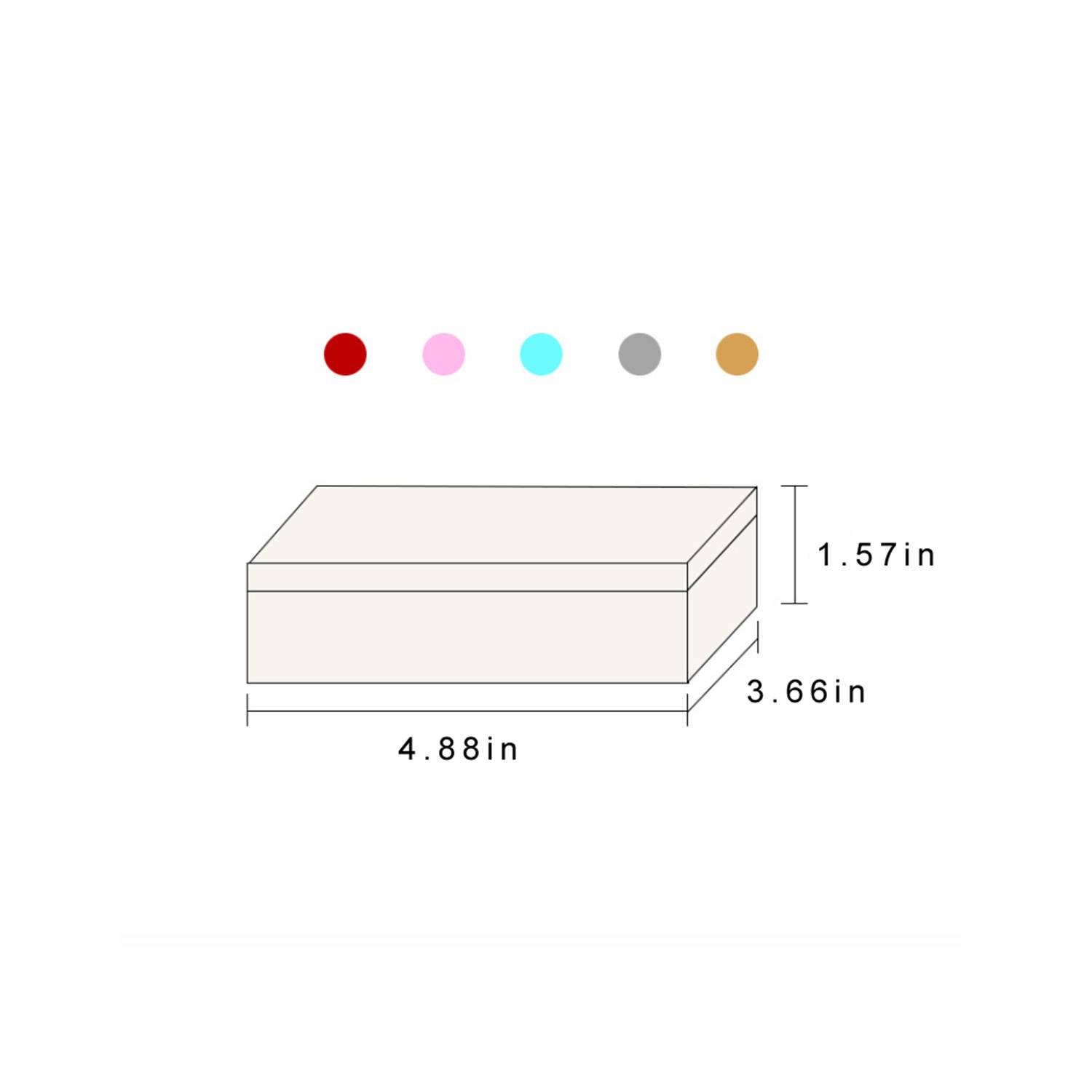 Storage Tin Box with Airtight Lid 3