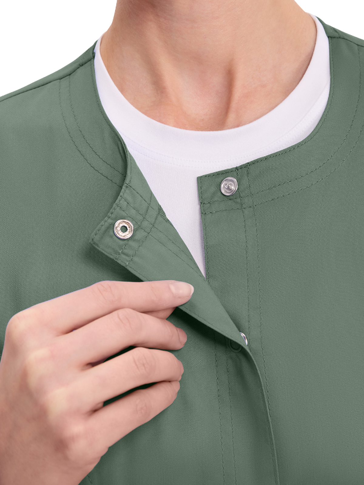 Cherokee - Workwear Revolution - Women's 3-Pocket Snap Front Jacket 19