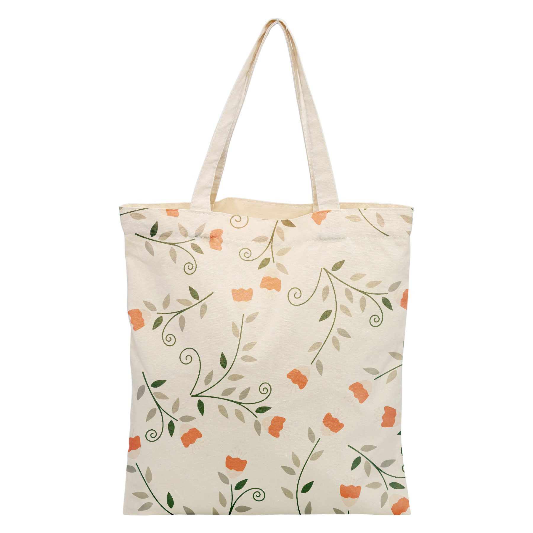 12 Oz Full Wrap Sublimation Canvas Tote Bag 14