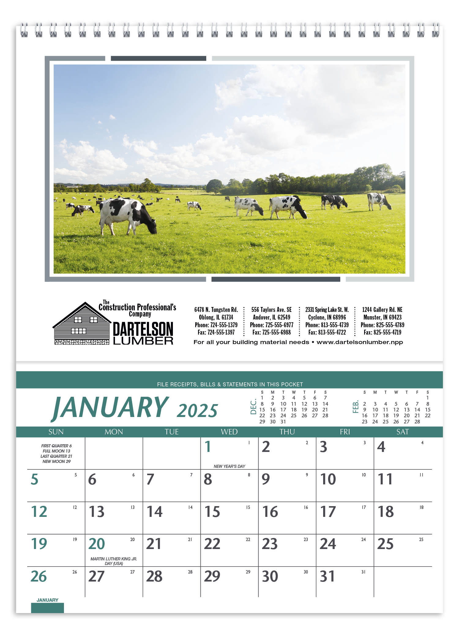 Triumph® Calendars Farm Pocket Calendar 10