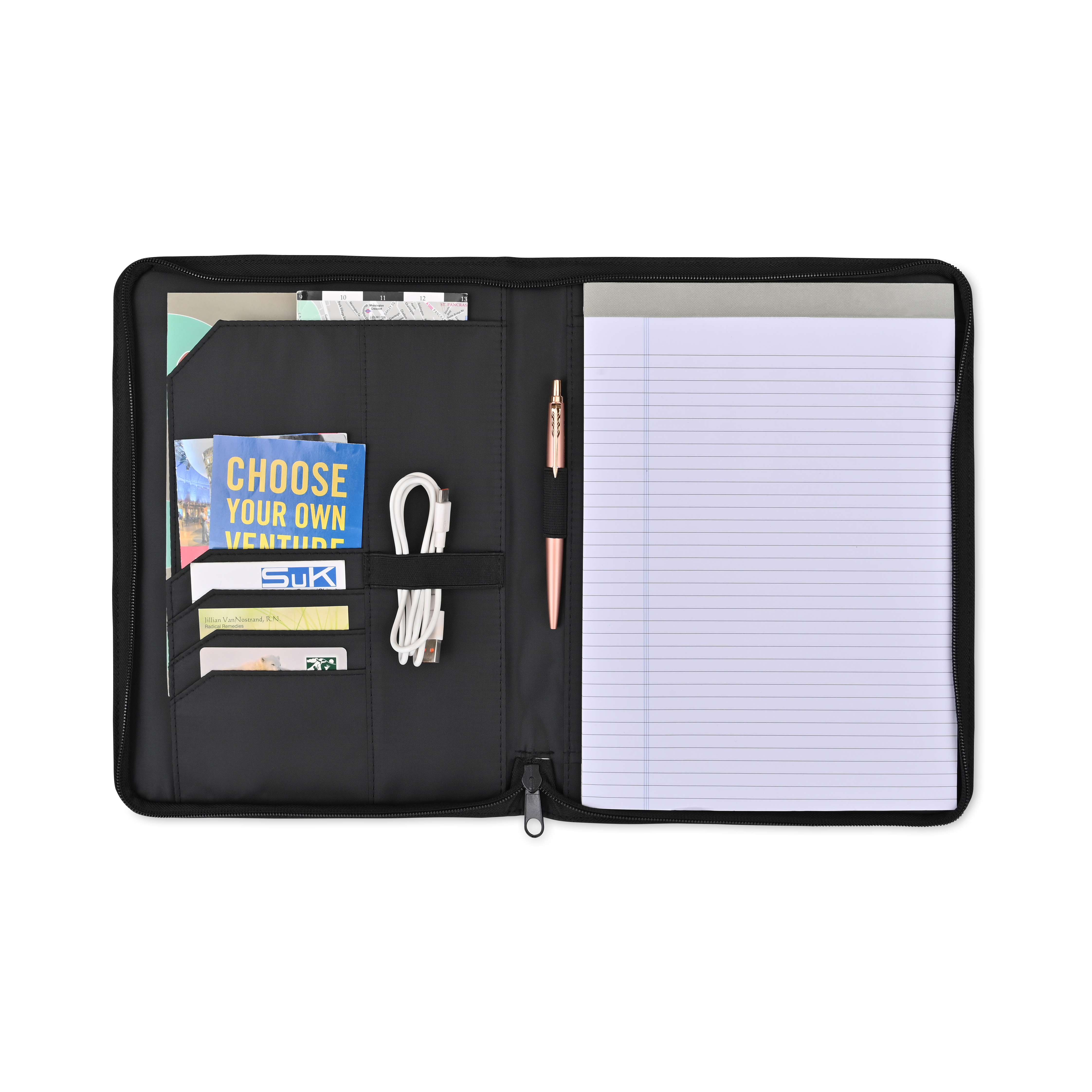 Morgan Executive Zippered Padfolio 2