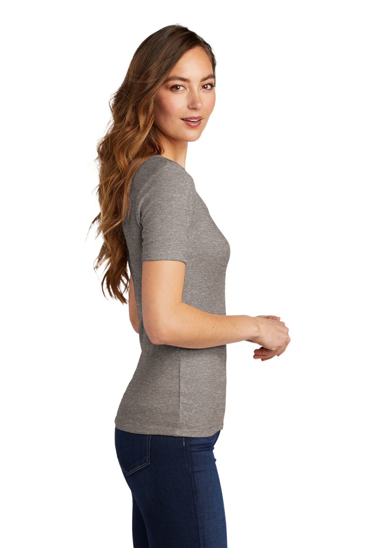 District® Women's V.I.T. Rib Scoop Neck Tee 8