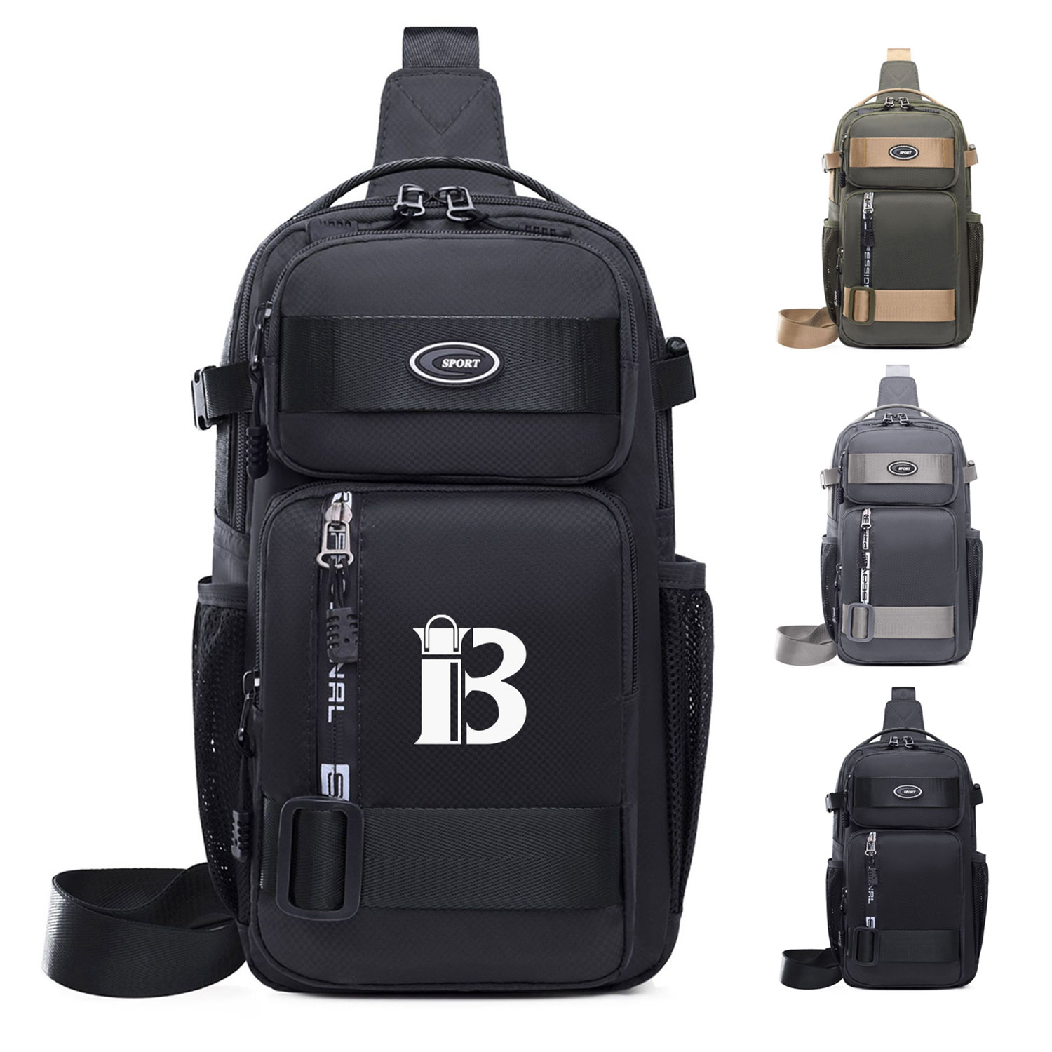 Multi-Pocket Men'S Waterproof Chest Bag 8
