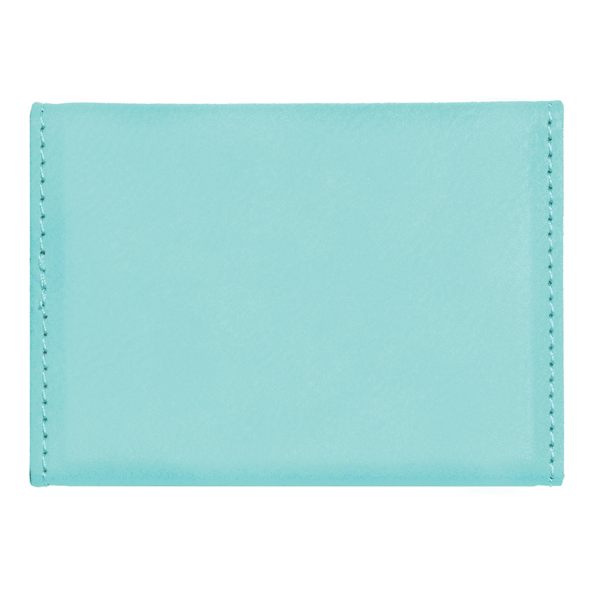 Teal Leatherette Business Card Holder 4