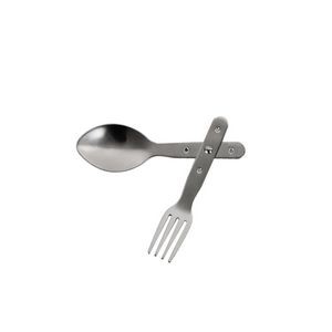 Versatile Stainless Steel Folded Dual Head Spoon And Fork 9