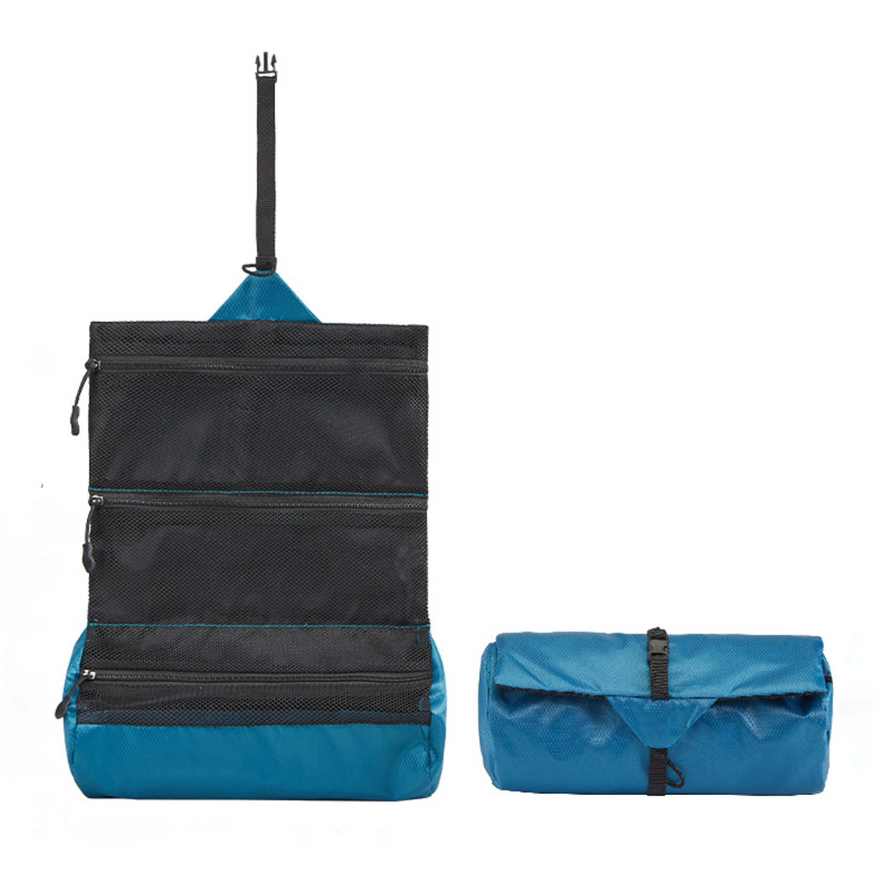Buckle Closure Polyester Toiletry Bag 2