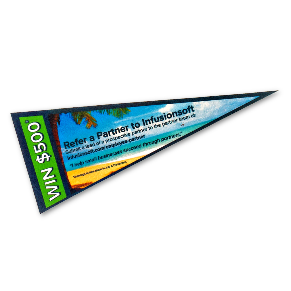 4" x 10" Full Color Felt Pennant, No Strip 6