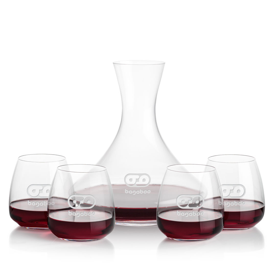 Senderwood Carafe & Hogarth Stemless Wine 1