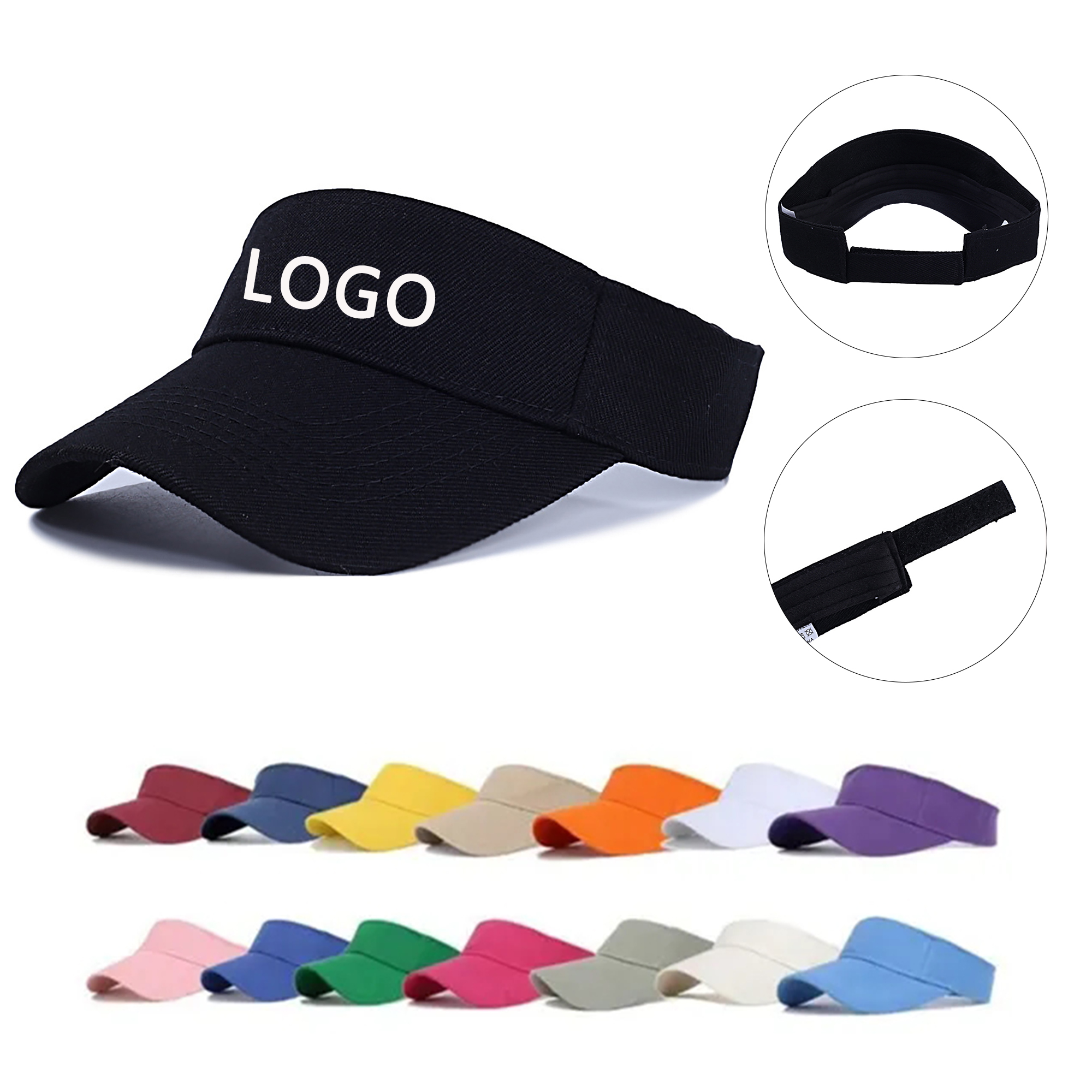 Magic Tape Pure Cotton Baseball Empty Top Hat 15