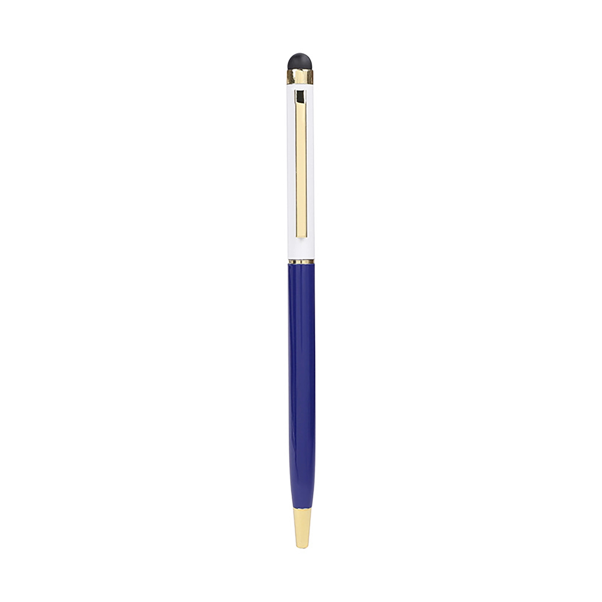 Metal Stylus Ballpoint Pen with Gold Trim 6