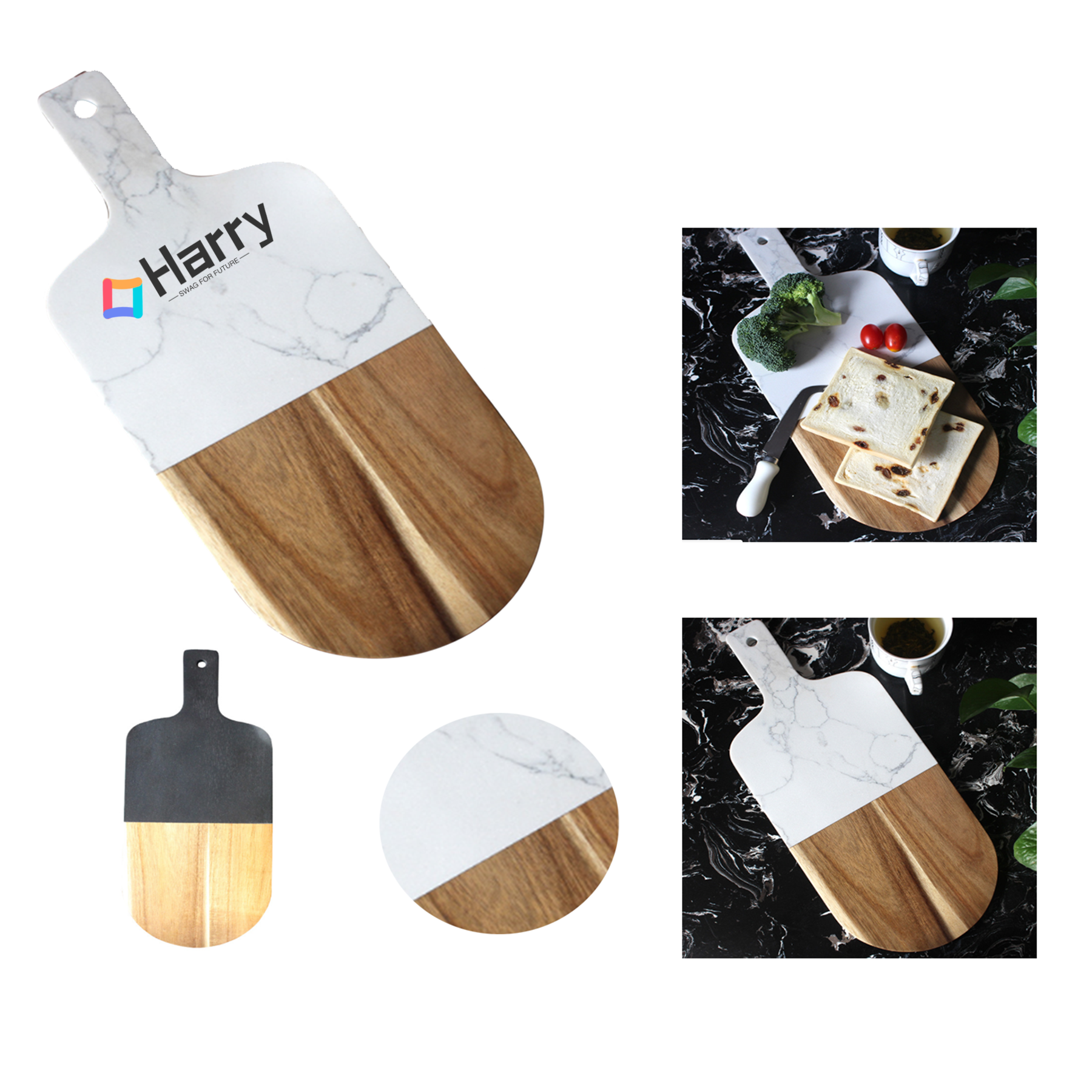 Marble Wood Cutting Board 2