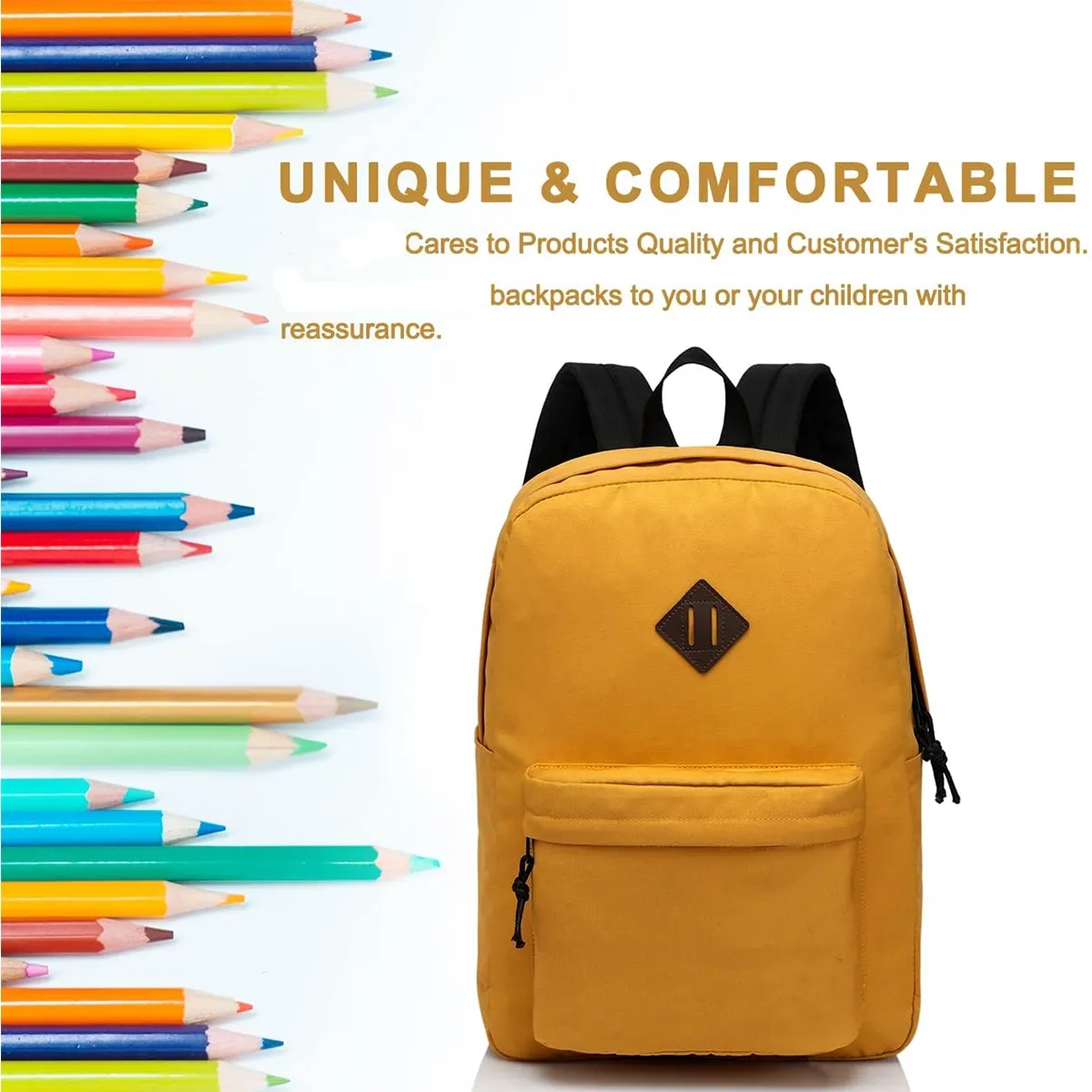 Customized Lightweight Classic Basic Backpack for School 4