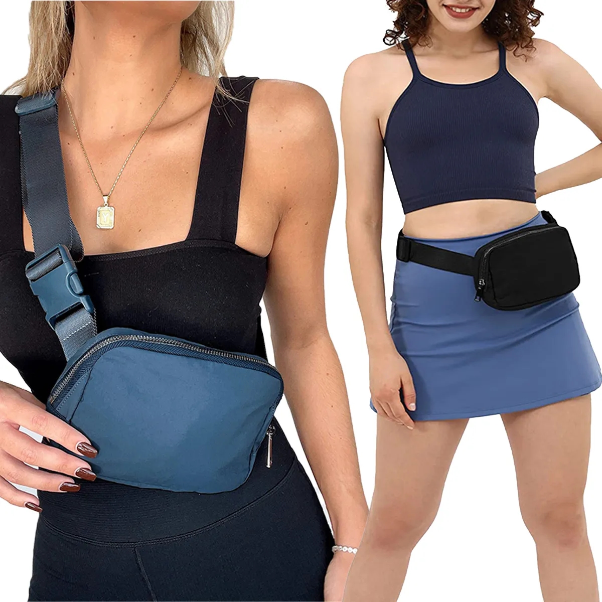 Fanny Pack Crossbody Waist Bag Sling Belt Pouch Waterproof 2