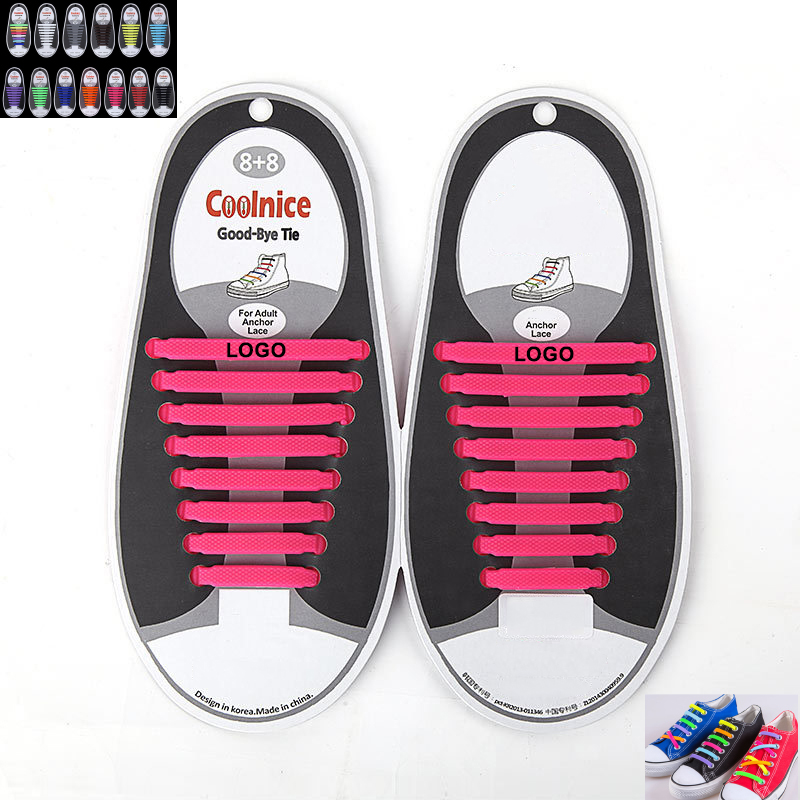 COOLNICE No Tie Silicone Shoelaces for Adults