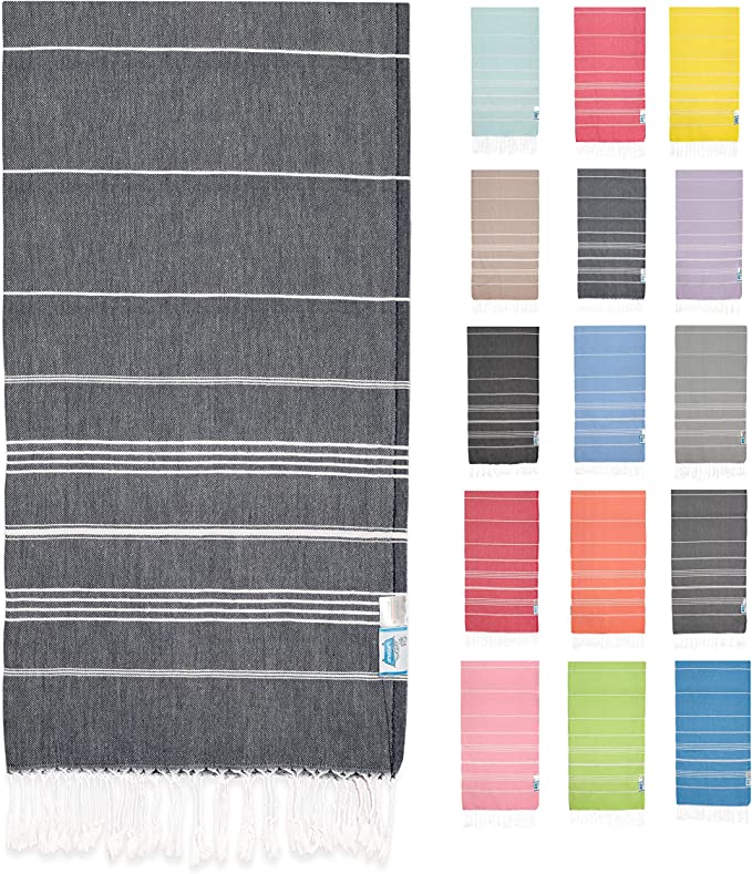 Sands Woven Striped Beach Towel 1