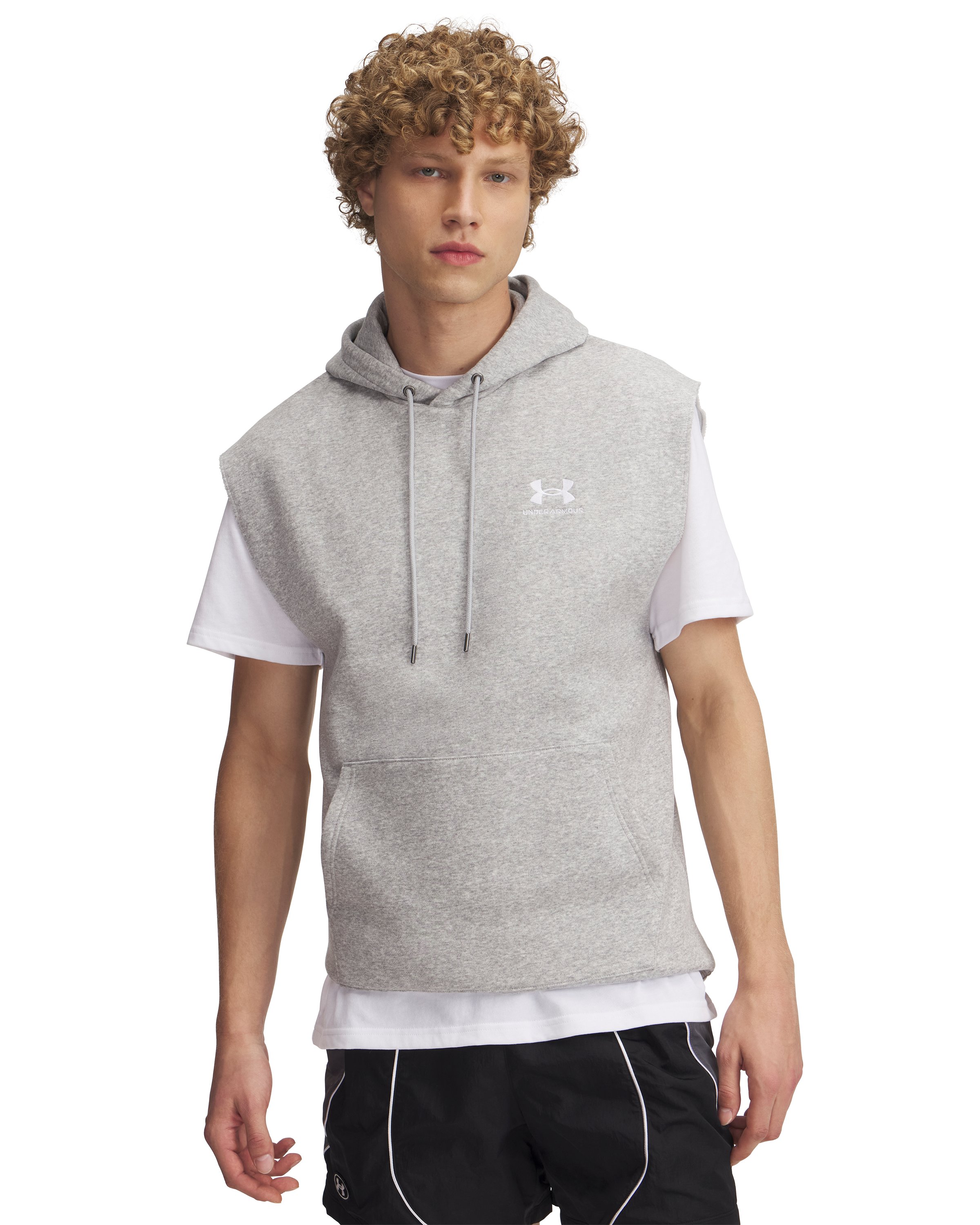 UA Icon Fleece Men's Sleeveless Hoodie, custom hoodie or sweatshirt with logo imprint 5