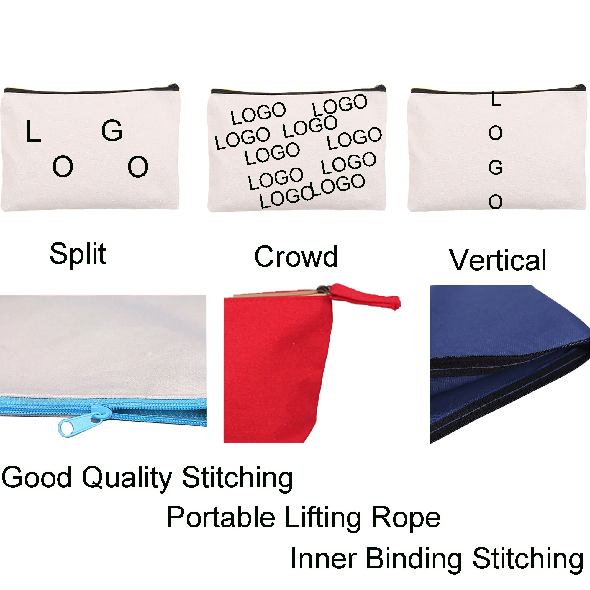 Spot Canvas Pouch Cosmetic Bag Pencil Case 3