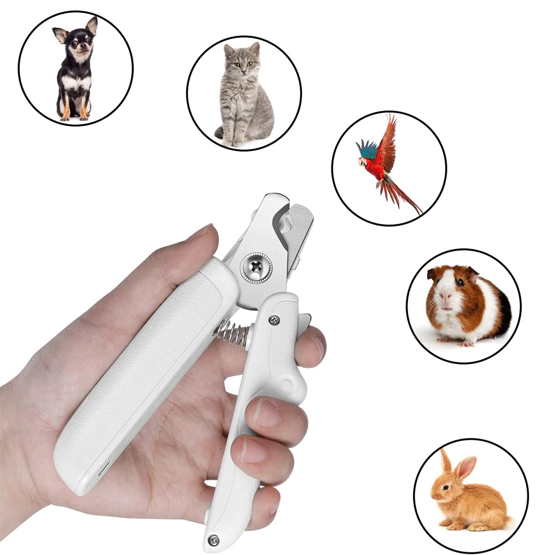 Led Dog Clippers With Nail Collect Box 3