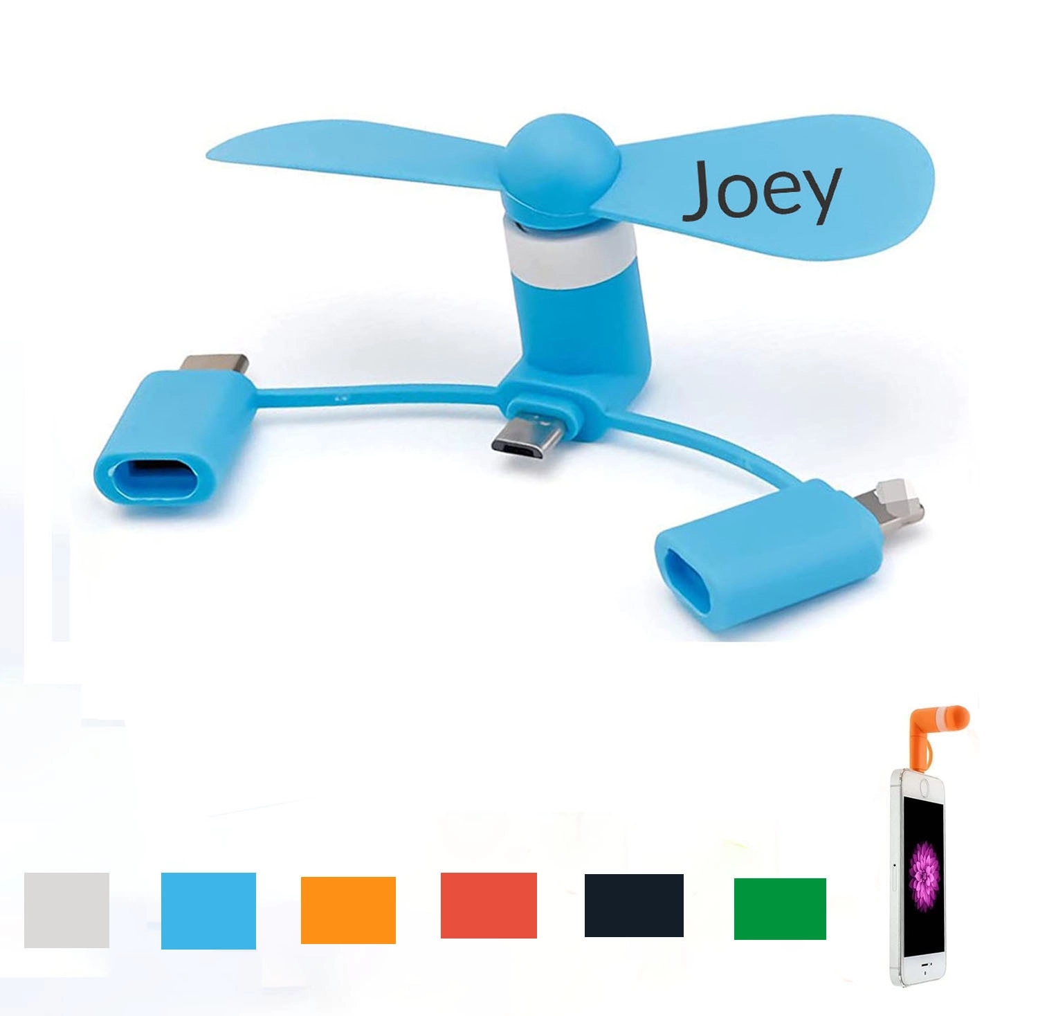 Mobile Phone Mini Data Cable Fan 5