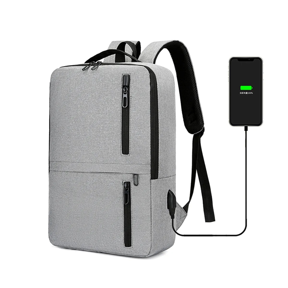 Backpack Waterproof Backpack with USB Port Lightweight Laptop Bag Backpack 4