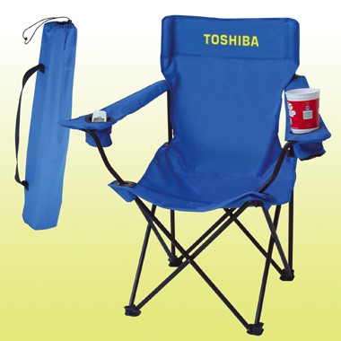 FOLDING CHAIR W/ CARRYING CASE & CUP HOLDERS 2
