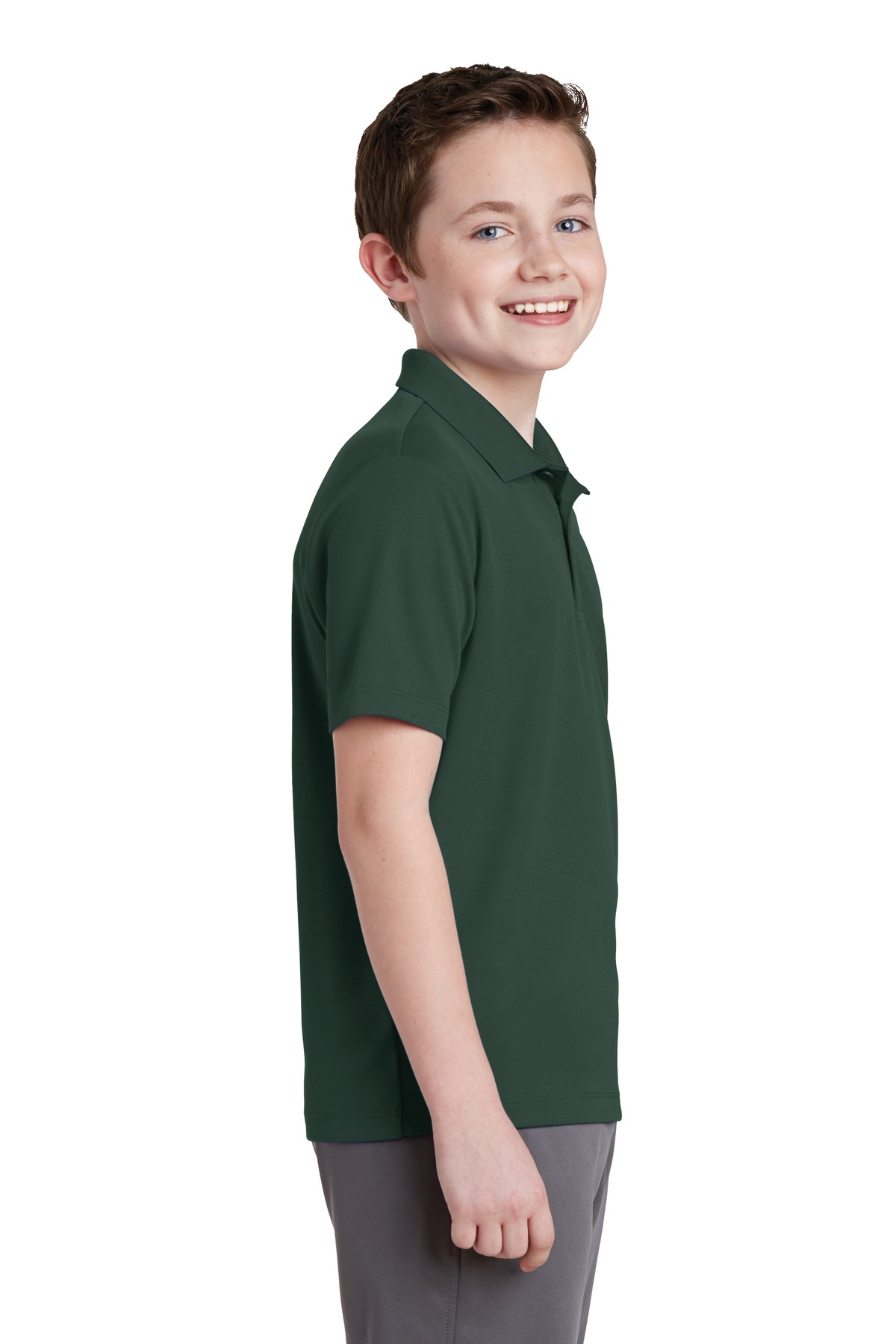 Sport-Tek® Youth PosiCharge RacerMesh Polo 8