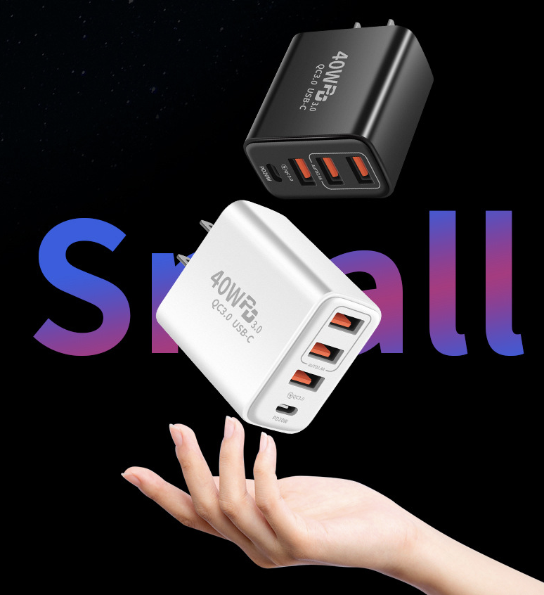 40W Type C Charger Fast Charging Blocks PD Power Charger 6