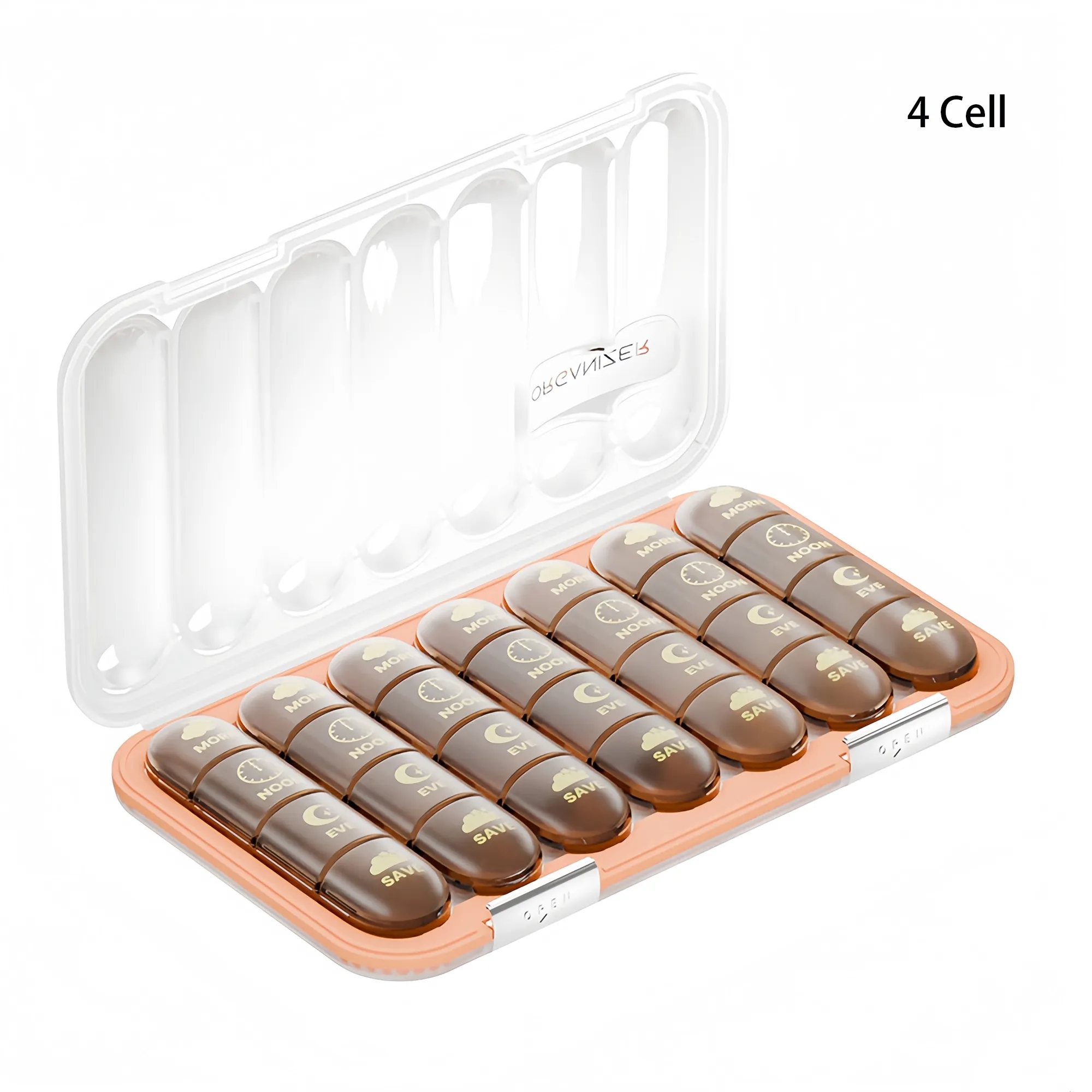 Portable Large Capacity Moisture Proof Weekly Pill Organizer 3