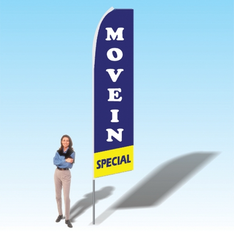 15FT Move In Special Blue Advertising Banner Flag 1