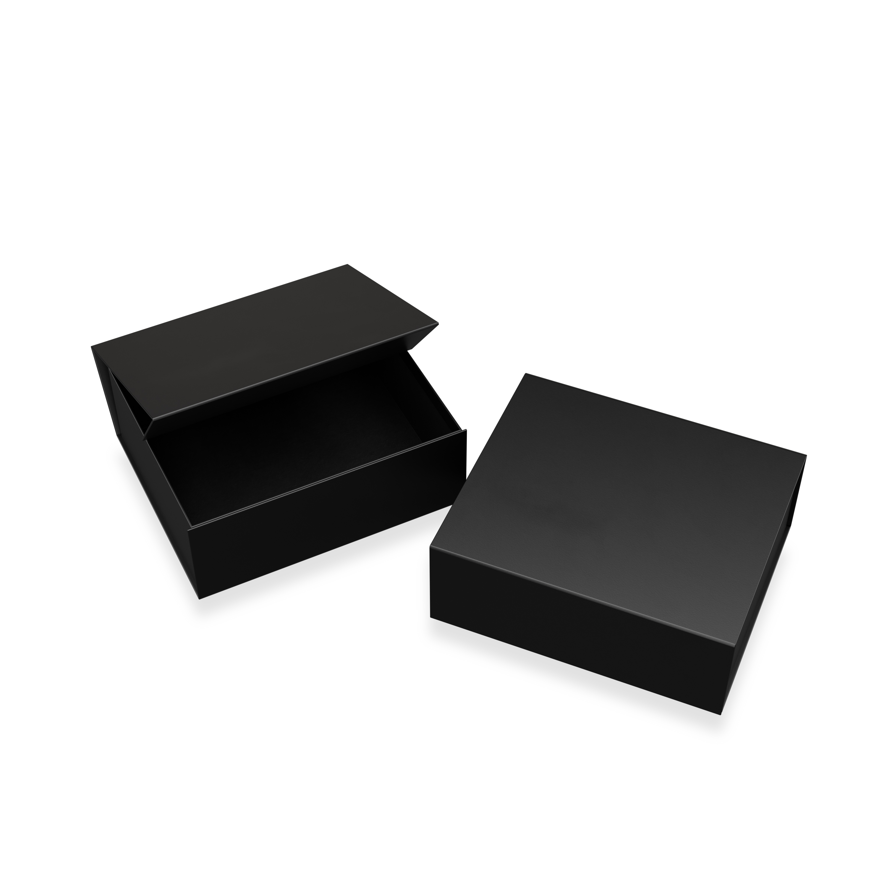 Medium matte black magnetic gift box